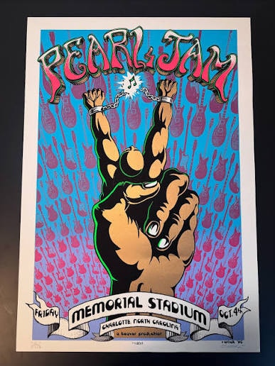 A vintage concert poster